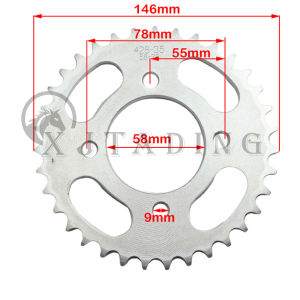 Motorcycle 428 35 tooth 35T 58MM Rear Chain Sprocket 428-35T For 50cc-125cc ATV Quad Pit Dirt Bike Buggy Go Kart Accessories