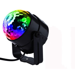 LED Disco Ball Stage Disco Light Rotating Lantern DJ Strobe Sound Control RGB Christmas Gift Party Club Decoration