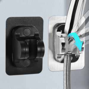 Shower Bracket Adjustable Wall-mounted Self-adhesive Bathroom Shower Head Holder Portable Bathroom Accessories