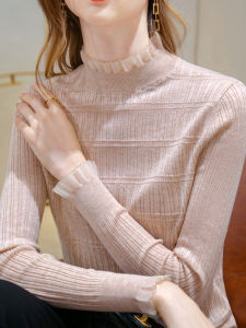 Autumn Fashion French Style High-Quality Matchable Mid-High Neck Chic Knitwear
