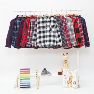 Couple Keluarga Ibu Ayah dan Anak Perempuan Laki Laki Baju Kemeja Fashion Pasangan Family / kemeja Couple ibu Ayah Anak Bunda Cowok Cewek Laki Perempuan Laki-laki Flanel Adem Kotak-kotak Lengan Panjang