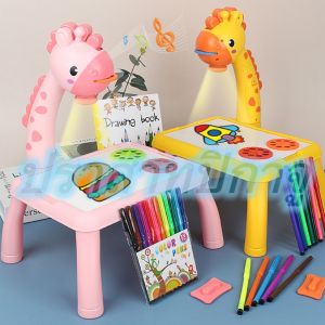 เล่นกวางภาพวาดตารางมัลติฟังก์ชั่นเด็กกวางตารางฉายภาพวาดตารางภาพ สำหรับเด็ก สำหรับกว้างสะสม