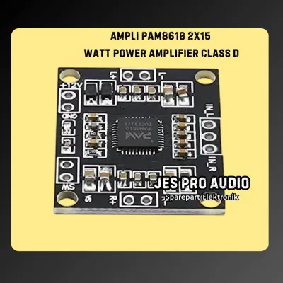 Ampli Pam8610 2x15 WATT POWER AMPLIFIER CLASS D