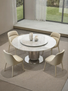 Premium Minimalist Natural Luxury Stone Dreamy Crystal Circular Table