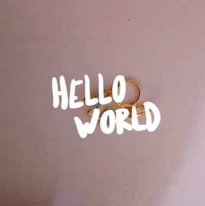 anting karakter kuda poni putih lingkar anting 9 mm