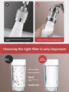YEMO | Universal Kitchen Faucet Splash Guard Filter with Flexible Arm