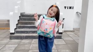 STEVED Kids School Bag Girl Boy Backpack for School Backpack Cute Bunny Kindergarten Bag Back Protection and Wear Resistance