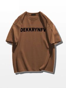 เสื้อยืดแขนสั้นผู้ชาย ทรงหลวม ทรงหลวม ลายตัวอักษร ทรงหลวม แขนสั้น ทรงหลวม ทรงหลวม สไตล์ย้อนยุค อเมริกัน ขาว ฤดูร้อน 2024