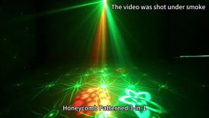 HCWE 2025 New LED USB Mini Honeycomb Party Light With Remote Control Neon Light Projector Wedding Vacation Bar Disco Laser Gift