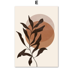 1Pc Frameless Boho Brown Beige Abstract Posters And Prints Mid Century Modern Wall Art Canvas Painting Art Mural Picture For Liv