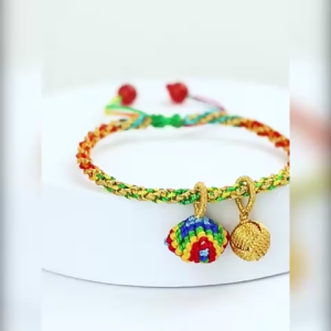 VÒNG TAY DÂY CHỈ NGŨ SẮC BÁNH Ú ĐOAN NGỌ BÌNH AN VUI VẺ TẶNG HỘP ĐỰN