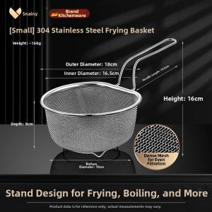 Snainy | Rice Washing Vegetable Blanching Filtering Draining Basket