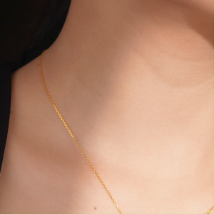 CHOW TAI FOOK 999 24K Pure Gold Necklace Heart Shaped Swan F221417