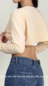 Kily.Ph Korean Cropped Cardigan Blazer Longsleeves Top 6A0229
