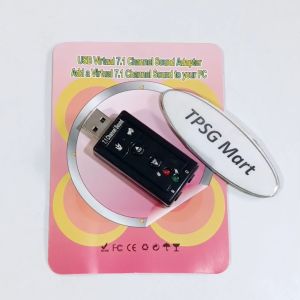 Card âm thanh / USB Sound Card 7.1 Channel (Nút bấm trên thân USB)