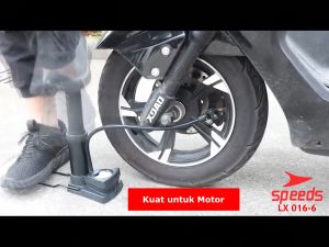 Pompa Ban SPEEDS - Pompa Injak Ban Motor - Pompa Ban Motor Injak Kaki - Pompa Angin SPEEDS - Pompa Ban Sepeda dan Motor - Mini Foot Pump High Pressure dengan Pentil Serbaguna