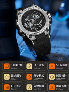 Bestinston Mens Mechanical Watch Sporty Multi-Function Waterproof Luminous High School Junior High Electronic Watch