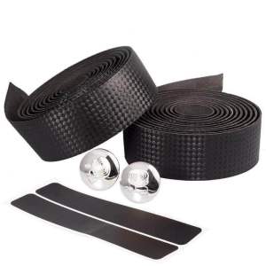 Dây quắn ghi đông xe đạp đua xe đạp cuộc tay lái cong fix gear. Vân Carbon (2 cuộn/bộ)