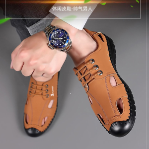 2024 New Summer Beach Sandals For Men: Genuine Leather & Comfortable Options