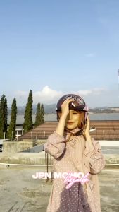 Helm Dewasa JPN Hijab Kaca Pilot Riben Vintage Retro Klasik Half Face Pria Wanita Solid Pastel Putih Krem Cream Ungu Pink SNI All Size M L