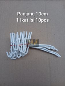 Cantolan/Pengait Ram Kawat Panjang 10cm 1 Ikat Isi 10pcs