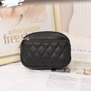 New stylish diamond-quilted three-zip wallet can hold bank cards cardholder key wallet coin purse multifunctional and easy to carry
