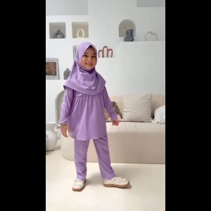 Setelan Anak Cewek Maliqa Hooneybee Mix Warna Size 2-10 Thn