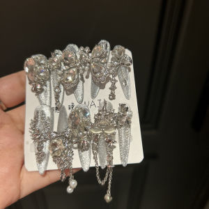 Handmade Butterfly Cat Eye Nail Art Wearable Design Heavy Duty Style Cold Tone Color Series Normal Specification Basic Packaging