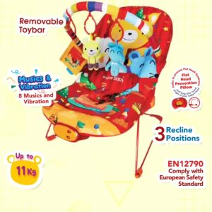 Sugar Baby Premium Healthy Bouncer Bayi 3 Recline Ayunan Kursi Educational Toys BPA Free