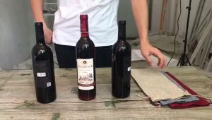 1pc Wine Jute Bag: A Versatile Organizer for Wine Bottles & Water Bottle Tumblers