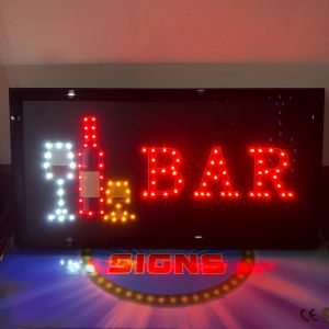 ป้ายไฟ ป้ายไฟร้าน ป้ายไฟวิ่ง ป้ายไฟร้านเหล้า  ป้ายไฟตัวอักษร ป้ายไฟled ป้ายไฟ-BAR