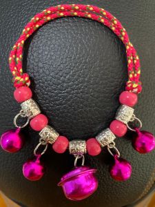 kalung kucing 5 lonceng tali prusik