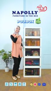 LEMARI PLASTIK POLIBOX SERBAGUNA NAPOLLY Lemari Plastik Stackable Modern Lemari Lipat Untuk Penyimpanan Lemari Plastik Dengan Garansi Resmi - Lazada