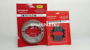 K59 PAKET KAMPAS REM DEPAN BELAKANG VARIO 150 LED CBS / HONDA GENIO / BEAT DELUXE / SCOOPY NEW K2F / KAMPAS REM TROMOL BELAKANG BEAT DELUXE / DISPAD DEPAN GENIO / KAMPAS REM PIRINGAN CAKRAM DEPAN