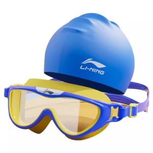 Li-Ning | Bộ Kính Bơi Chống Mờ Nước Chống Thấm Cao Cấp Với Đèn Nhét Tai Cho Bé