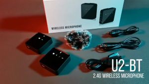 Wireless Lavalier Microphone Noise Cancellation Lapel Mic with 400mAh Charge Case for Phone Laptop Camera Vlogging Live Streaming Recording  Live Broadcast Interview Mic Plug-Play