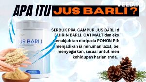 SERBUK PRA-CAMPUR JUS BARLI 300gram ORIGINAL BIORICH