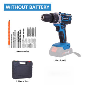New Electric Impact Drill 25 Torque Settings Brushed Multi-functional 10mm Electric Drill Power Tool for Makita 18V Battery Pin