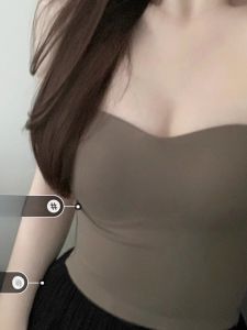 chaqi | Áo ba lỗ Ice Silk hở lưng cho nữ mùa hè Áo ngực trong suốt cổ chữ V mỏng Áo ngực bên trong Áo khoác ngoài Áo ngực Pure Desire