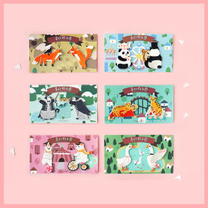 Dream Animal Amusement Park Embroidery Patch DIY Fabric Bag Decorative Sticker iPad Case Sticker for School Bag Cartoon Anime
