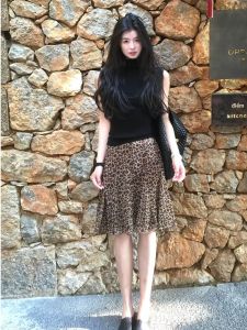 CHOUXIE | Bộ Áo Len Dệt Kim và Chân Váy Bông Cọ Hàn Quốc Mùa Hè
