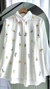 Vanny Blouse Wanita Korean Style Kemeja Bordir Wanita Terbaru