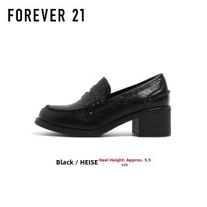 Forever21 | Retro Style Black Thick Sole Loafers