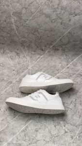 NAZ REFFANO - Sepatu Sneakers Pria Kasual Sporty Sintetis Putih Sol Dijahit Sepatu Kets Pria LOKAL