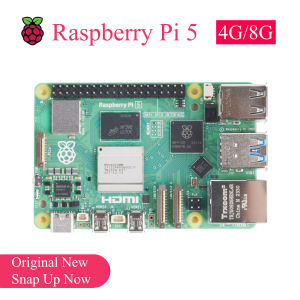 บอร์ดพัฒนา Raspberry Pi 5 4B 3B+ 3B ดั้งเดิม Ram 2g 4g 8g ซีพียู Broadcom 4 คอร์ สำหรับ DIY การศึกษา ระบบอัตโนมัติในบ้าน ระบบอัตโนมัติทางอุตสาหกรรม