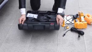 Bộ nâng kích gầm điện 3 trong 1 kiêm máy bơm lốp và máy siết ốc ô tô đa năng ROGTZ TY-EJ06 dùng cho xe trọng tải dưới 2 tấn - HÀNG CHÍNH HÃNG