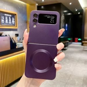 LS | Slim Soft TPU Shockproof Magnetic Case For Magsafe Samsung Galaxy Z Flip 7 6 5 4 3 8 Mac Safe Cover With Lens Protection Z Flip8