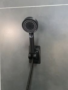 Vòi Sen Tắm Massage 5 Chế Độ Vòi Hoa Sen Nhà Tắm Tăng Áp Nóng Lạnh Bằng Nhựa ABS 5 Chế Độ Mặt Xoay Màu Đen  Nhám Cao Cấp