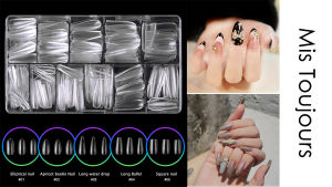 500PCS Clear Fake Nail Tips For Nail Extension Design False Nails