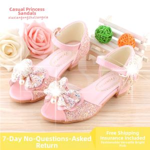 Trendy Soft-Base Little Heel Girls Sandals